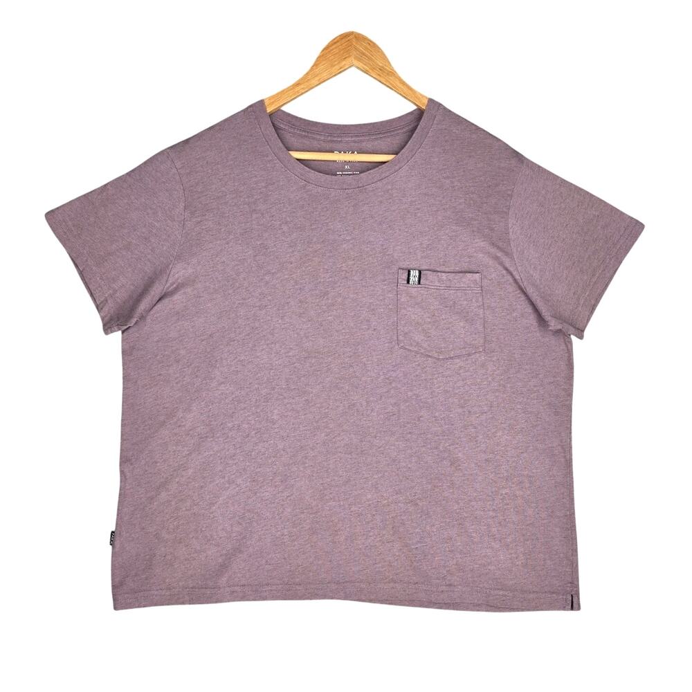 PAKA WOMEN'S ORGANIC PIMA & ROYAL ALPACA TEE – XL – MAUVE – MINIMALIST